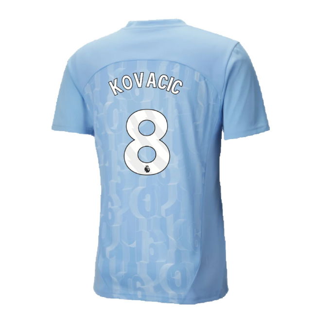 2024-2025 Man City Prematch SS Shirt (Light Blue) (Kovacic 8)