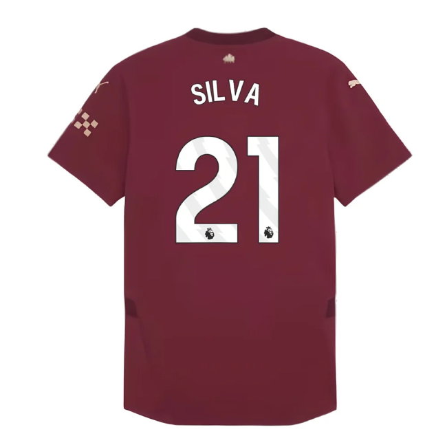 2024-2025 Man City Third Authentic Shirt (Silva 21)