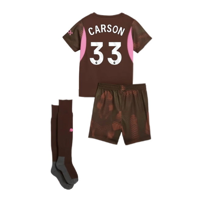 2024-2025 Man City Third Goalkeeper Mini Kit (Carson 33)
