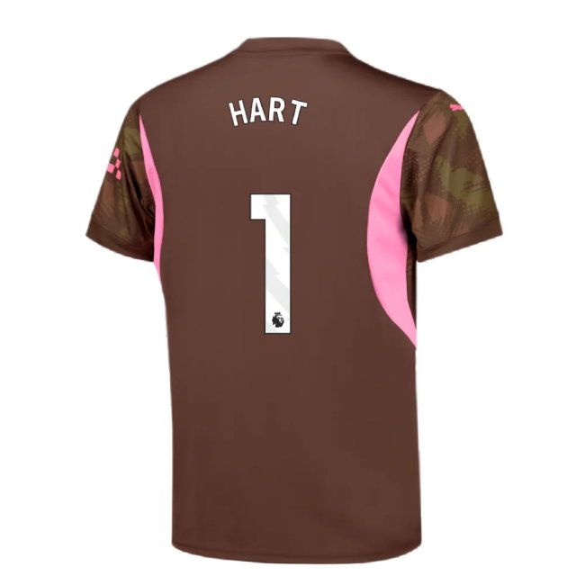 2024-2025 Man City Third Goalkeeper Shirt (Espresso Brown) - Kids (Hart 1)
