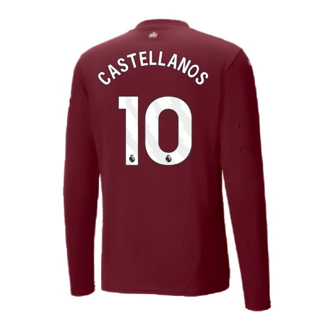 2024-2025 Man City Third Long Sleeve Shirt (Castellanos 10)
