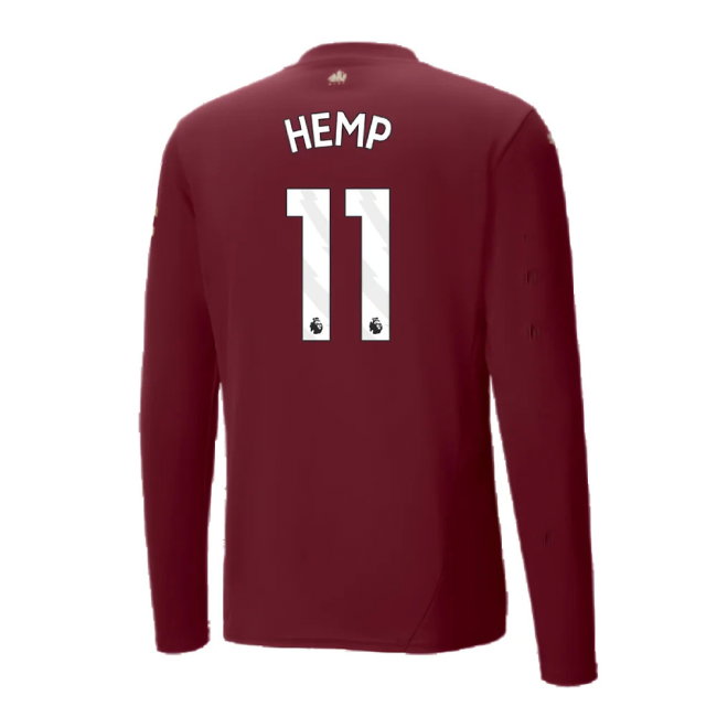 2024-2025 Man City Third Long Sleeve Shirt (Hemp 11)