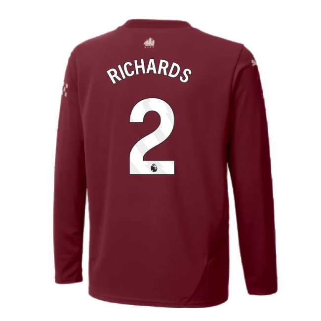 2024-2025 Man City Third Long Sleeve Shirt (Kids) (Richards 2)