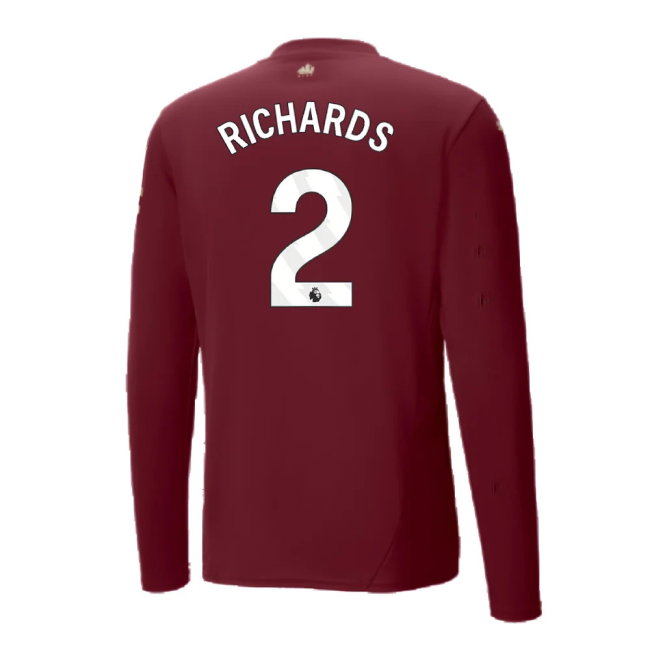 2024-2025 Man City Third Long Sleeve Shirt (Richards 2)