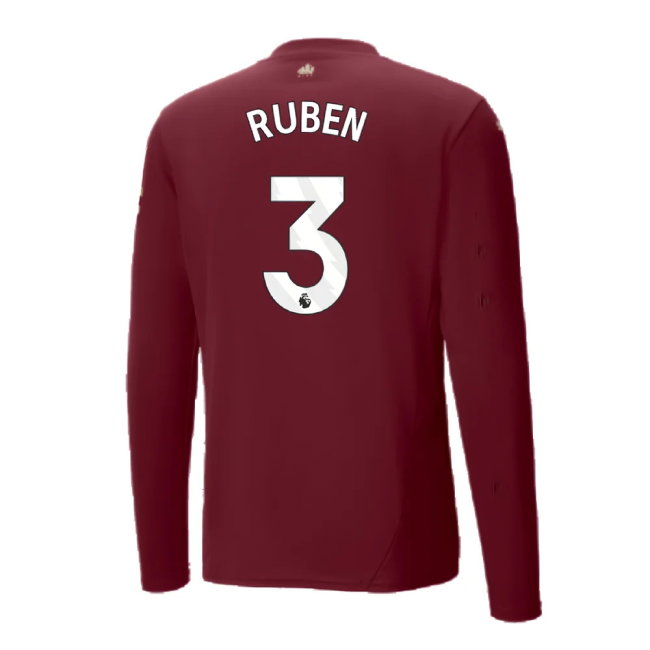 2024-2025 Man City Third Long Sleeve Shirt (Ruben 3)