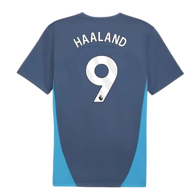 2024-2025 Man City Training Shirt (Inky Blue) (Haaland 9)