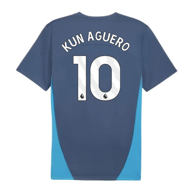 2024-2025 Man City Training Shirt (Inky Blue) (Kun Aguero 10)