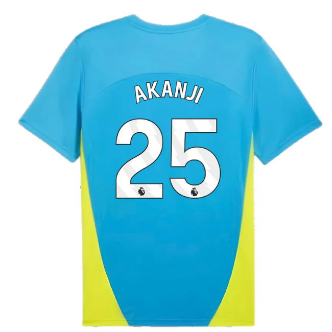 2024-2025 Man City Training Shirt (Magic Blue) (Akanji 25)