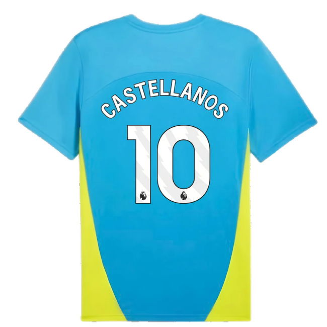 2024-2025 Man City Training Shirt (Magic Blue) (Castellanos 10)