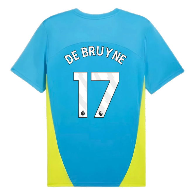 2024-2025 Man City Training Shirt (Magic Blue) (De Bruyne 17)