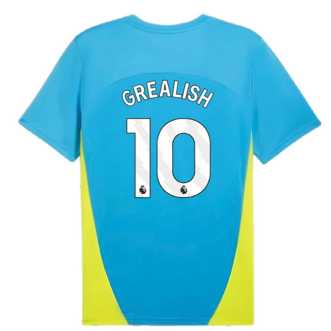 2024-2025 Man City Training Shirt (Magic Blue) (Grealish 10)