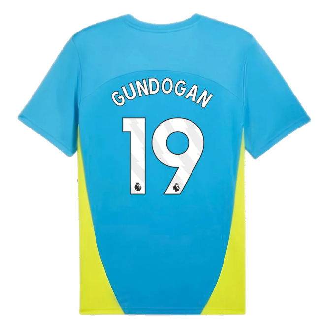 2024-2025 Man City Training Shirt (Magic Blue) (Gundogan 19)
