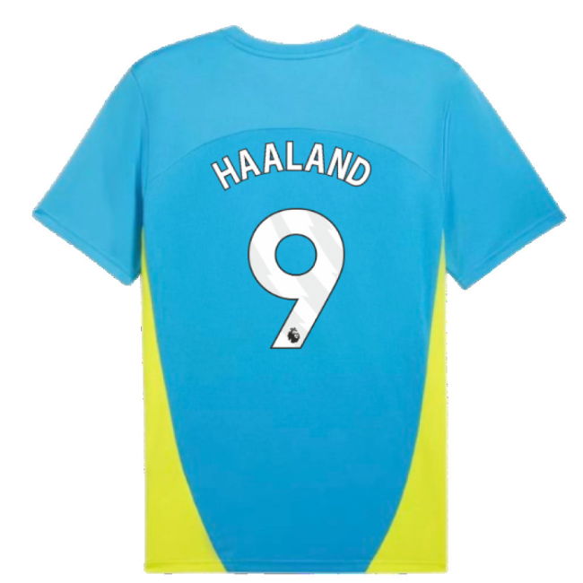 2024-2025 Man City Training Shirt (Magic Blue) (Haaland 9)