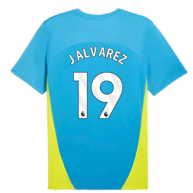 2024-2025 Man City Training Shirt (Magic Blue) (J.Alvarez 19)