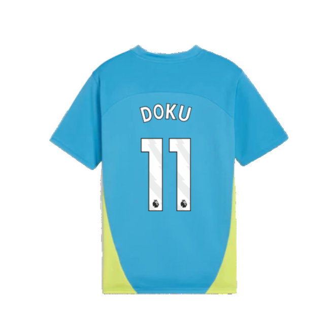 2024-2025 Man City Training Shirt (Magic Blue) - Kids (Doku 11)