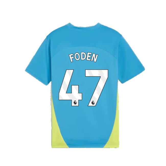 2024-2025 Man City Training Shirt (Magic Blue) - Kids (Foden 47)