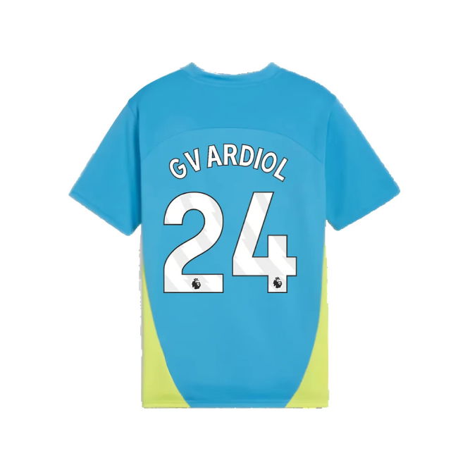 2024-2025 Man City Training Shirt (Magic Blue) - Kids (Gvardiol 24)