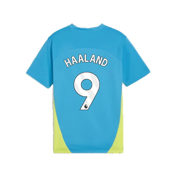 2024-2025 Man City Training Shirt (Magic Blue) - Kids (Haaland 9)