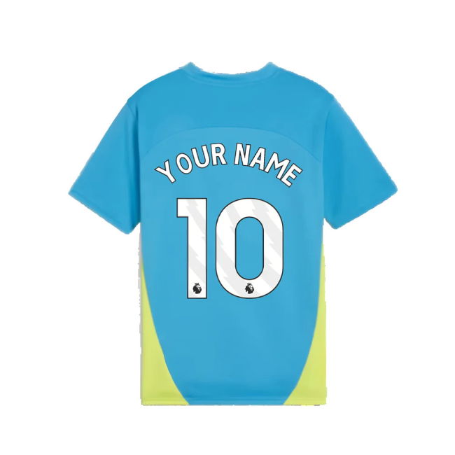 2024-2025 Man City Training Shirt (Magic Blue) - Kids (Your Name)