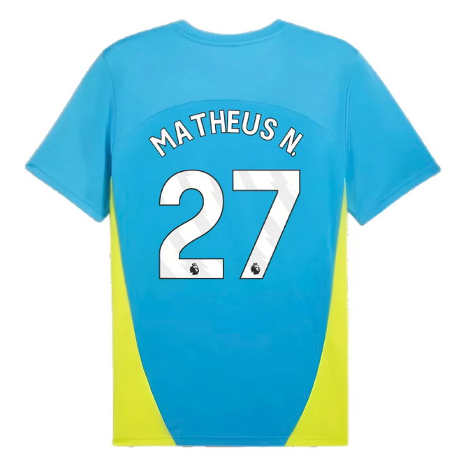 2024-2025 Man City Training Shirt (Magic Blue) (Matheus N. 27)