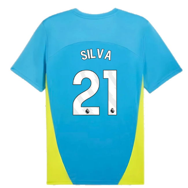 2024-2025 Man City Training Shirt (Magic Blue) (Silva 21)