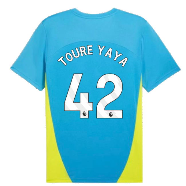 2024-2025 Man City Training Shirt (Magic Blue) (Toure Yaya 42)
