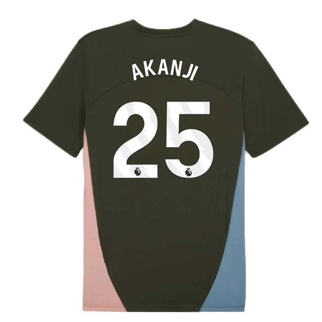 2024-2025 Man City Training Shirt (Myrtle) (Akanji 25)