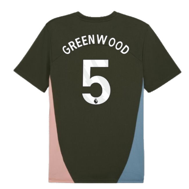 2024-2025 Man City Training Shirt (Myrtle) (Greenwood 5)