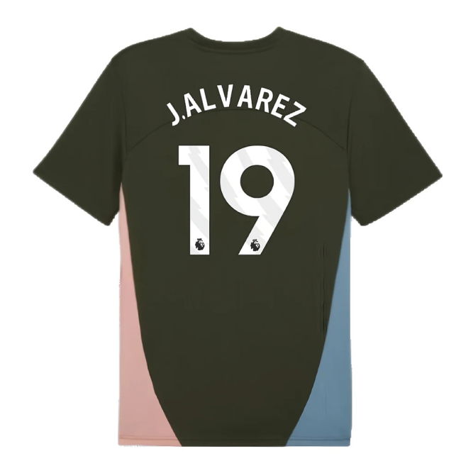 2024-2025 Man City Training Shirt (Myrtle) (J.Alvarez 19)