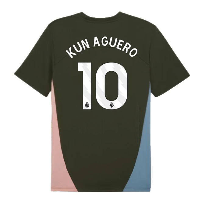 2024-2025 Man City Training Shirt (Myrtle) (Kun Aguero 10)