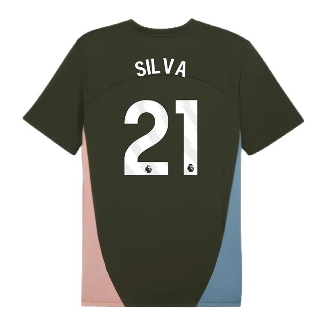 2024-2025 Man City Training Shirt (Myrtle) (Silva 21)