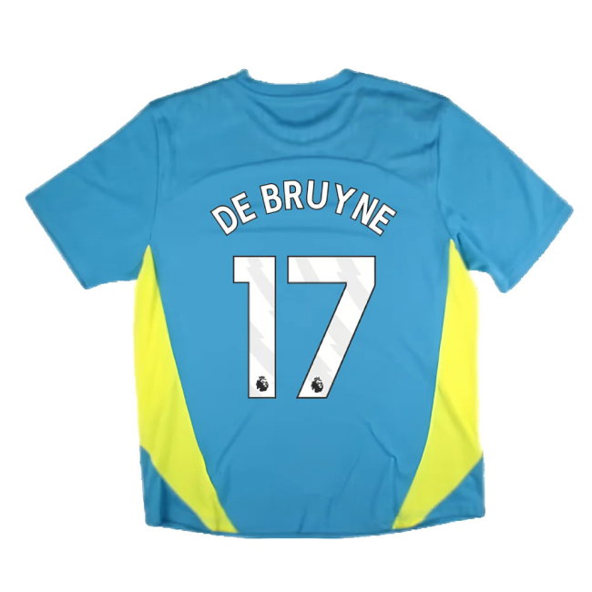 2024-2025 Man City Training Shirt Pro (Blue) (De Bruyne 17)