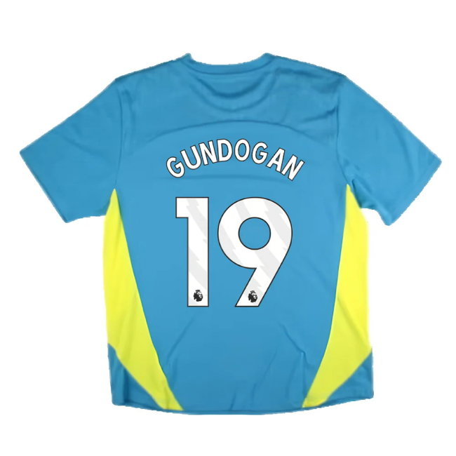 2024-2025 Man City Training Shirt Pro (Blue) (Gundogan 19)