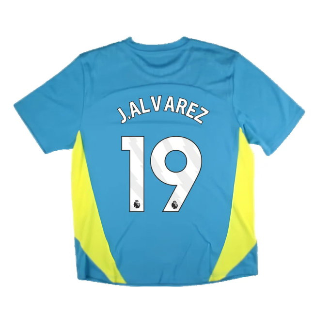 2024-2025 Man City Training Shirt Pro (Blue) (J.Alvarez 19)