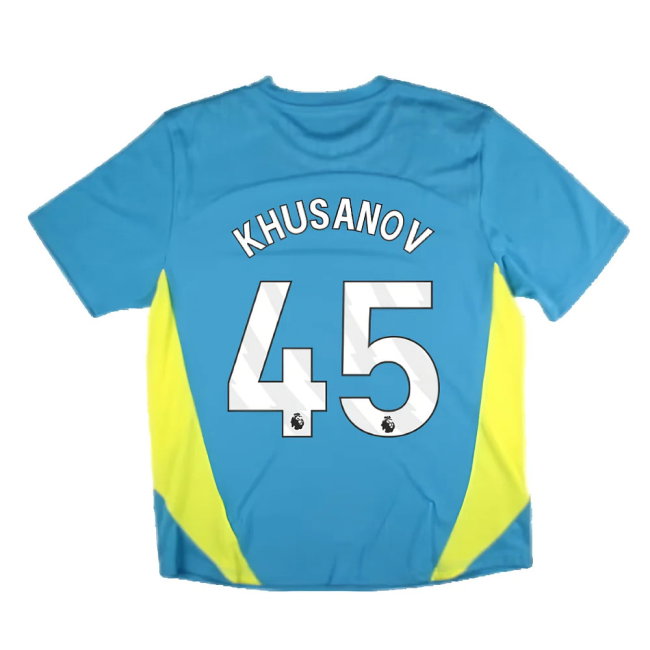 2024-2025 Man City Training Shirt Pro (Blue) (Khusanov 45)