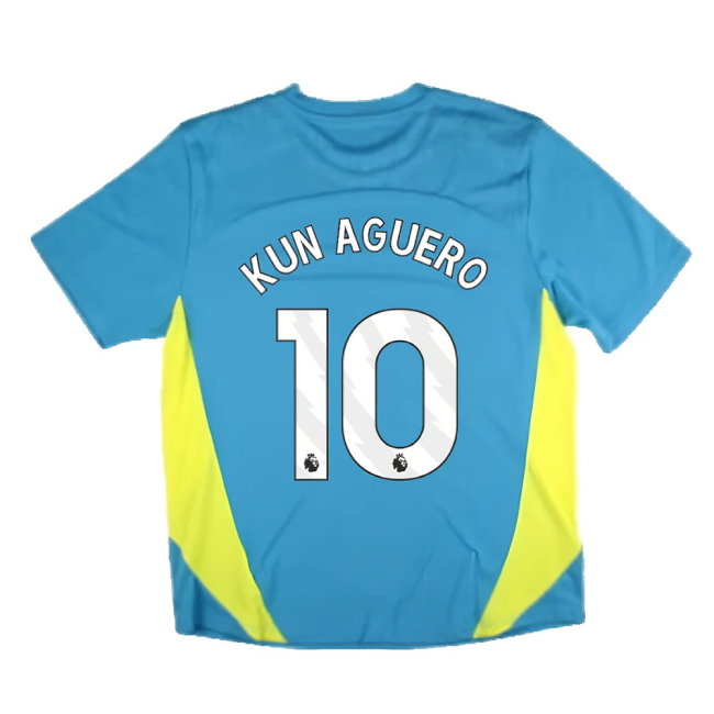 2024-2025 Man City Training Shirt Pro (Blue) (Kun Aguero 10)