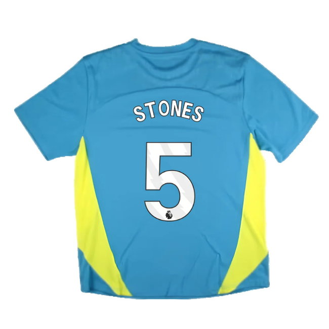 2024-2025 Man City Training Shirt Pro (Blue) (Stones 5)