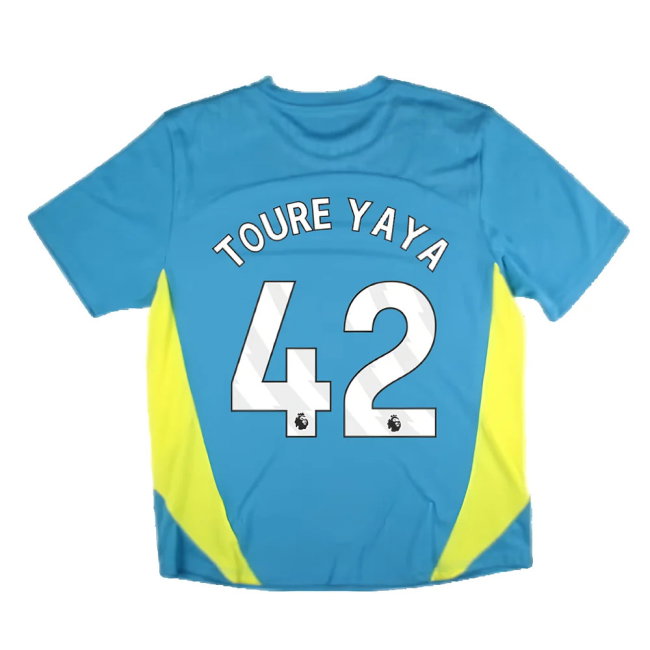 2024-2025 Man City Training Shirt Pro (Blue) (Toure Yaya 42)