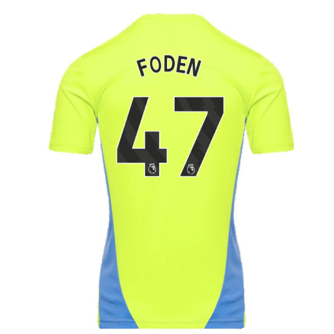 2024-2025 Man City Training Shirt (Yellow Glow) (Foden 47)