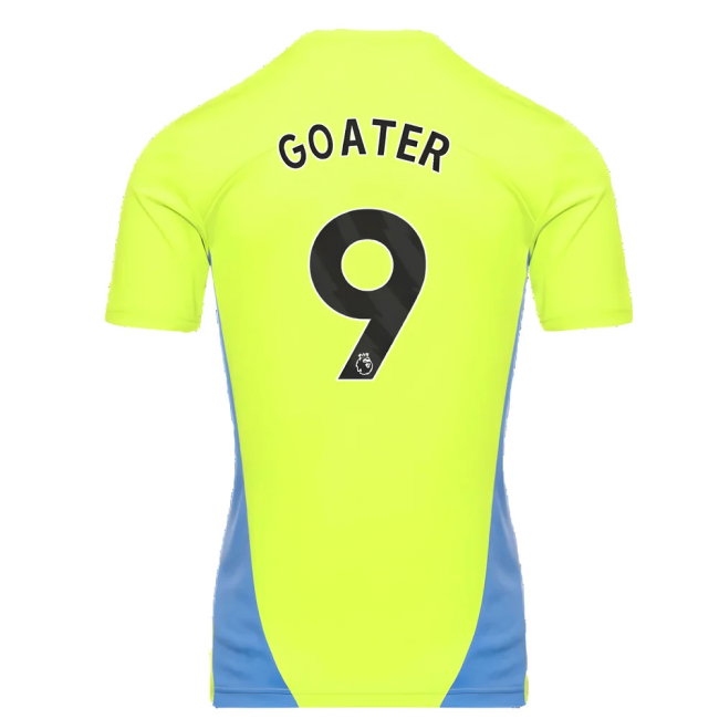 2024-2025 Man City Training Shirt (Yellow Glow) (Goater 9)
