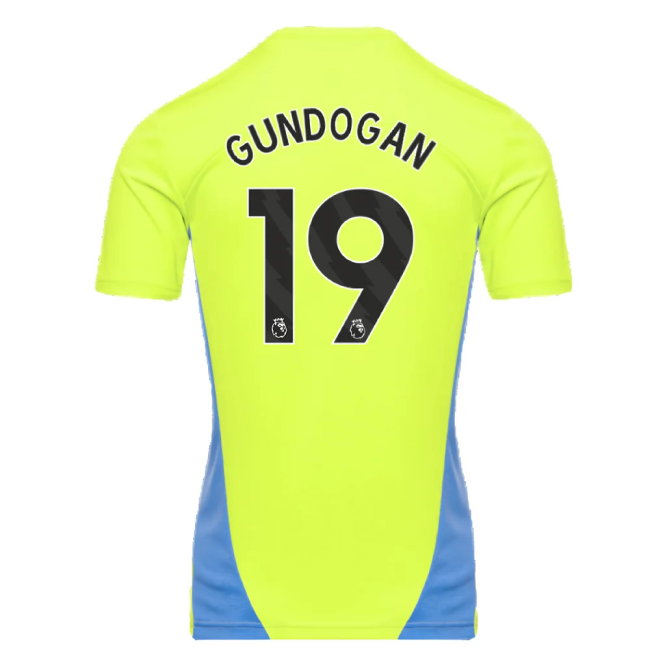 2024-2025 Man City Training Shirt (Yellow Glow) (Gundogan 19)