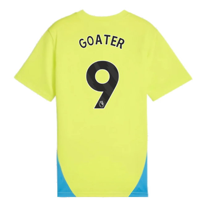 2024-2025 Man City Training Shirt (Yellow Glow) - Kids (Goater 9)