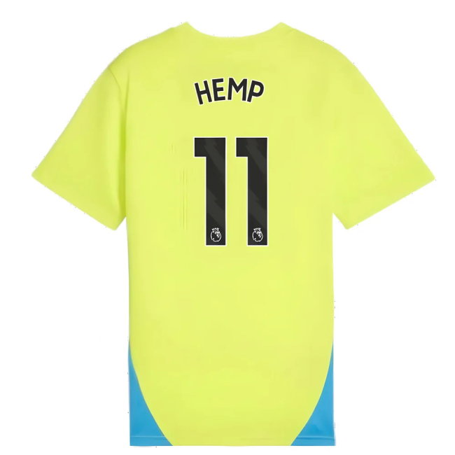 2024-2025 Man City Training Shirt (Yellow Glow) - Kids (Hemp 11)