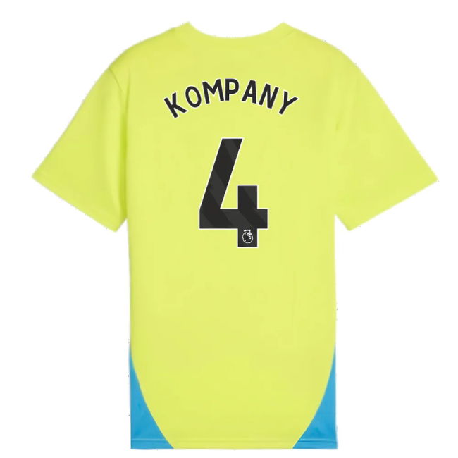 2024-2025 Man City Training Shirt (Yellow Glow) - Kids (Kompany 4)