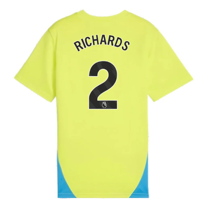 2024-2025 Man City Training Shirt (Yellow Glow) - Kids (Richards 2)