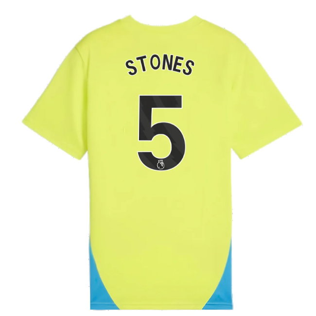 2024-2025 Man City Training Shirt (Yellow Glow) - Kids (Stones 5)