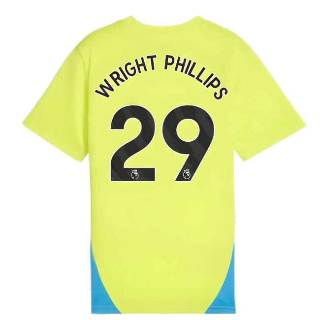 2024-2025 Man City Training Shirt (Yellow Glow) - Kids (Wright Phillips 29)