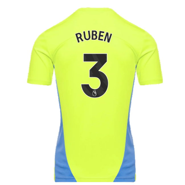 2024-2025 Man City Training Shirt (Yellow Glow) (Ruben 3)