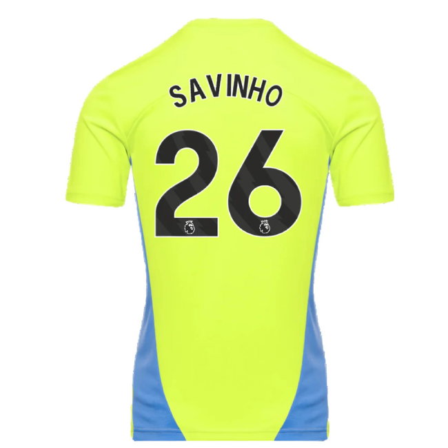 2024-2025 Man City Training Shirt (Yellow Glow) (Savinho 26)