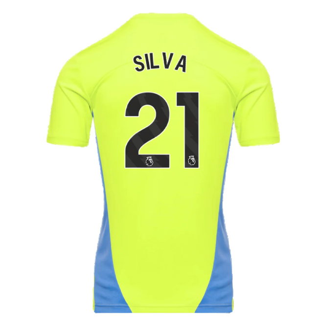 2024-2025 Man City Training Shirt (Yellow Glow) (Silva 21)